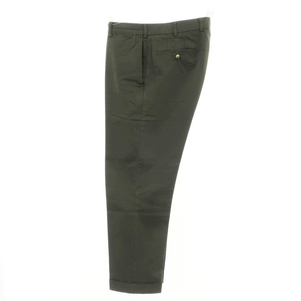 [Used] INCOTEX Cotton Casual Slacks Pants Dark Olive [50] [Condition Rank B] [Men&