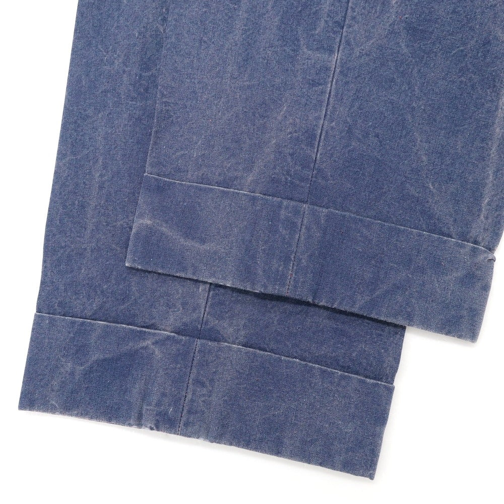 [Used] INCOTEX Cotton Casual Slacks Pants Navy [52] [Condition Rank C] [Men&