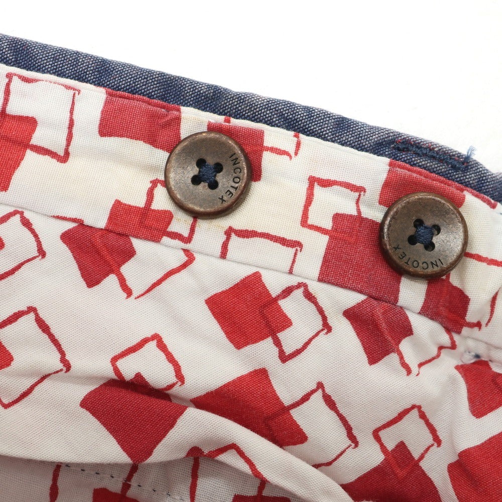[Used] INCOTEX Cotton Casual Slacks Pants Navy [52] [Condition Rank C] [Men&