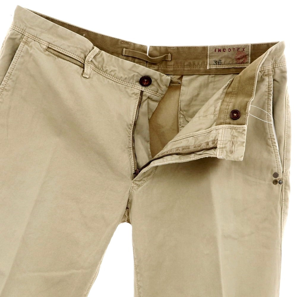 [Used] INCOTEX RED Cotton Casual Slacks Pants Beige [36] [Condition Rank C] [Men&