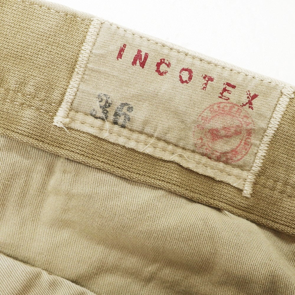 [Used] INCOTEX RED Cotton Casual Slacks Pants Beige [36] [Condition Rank C] [Men&