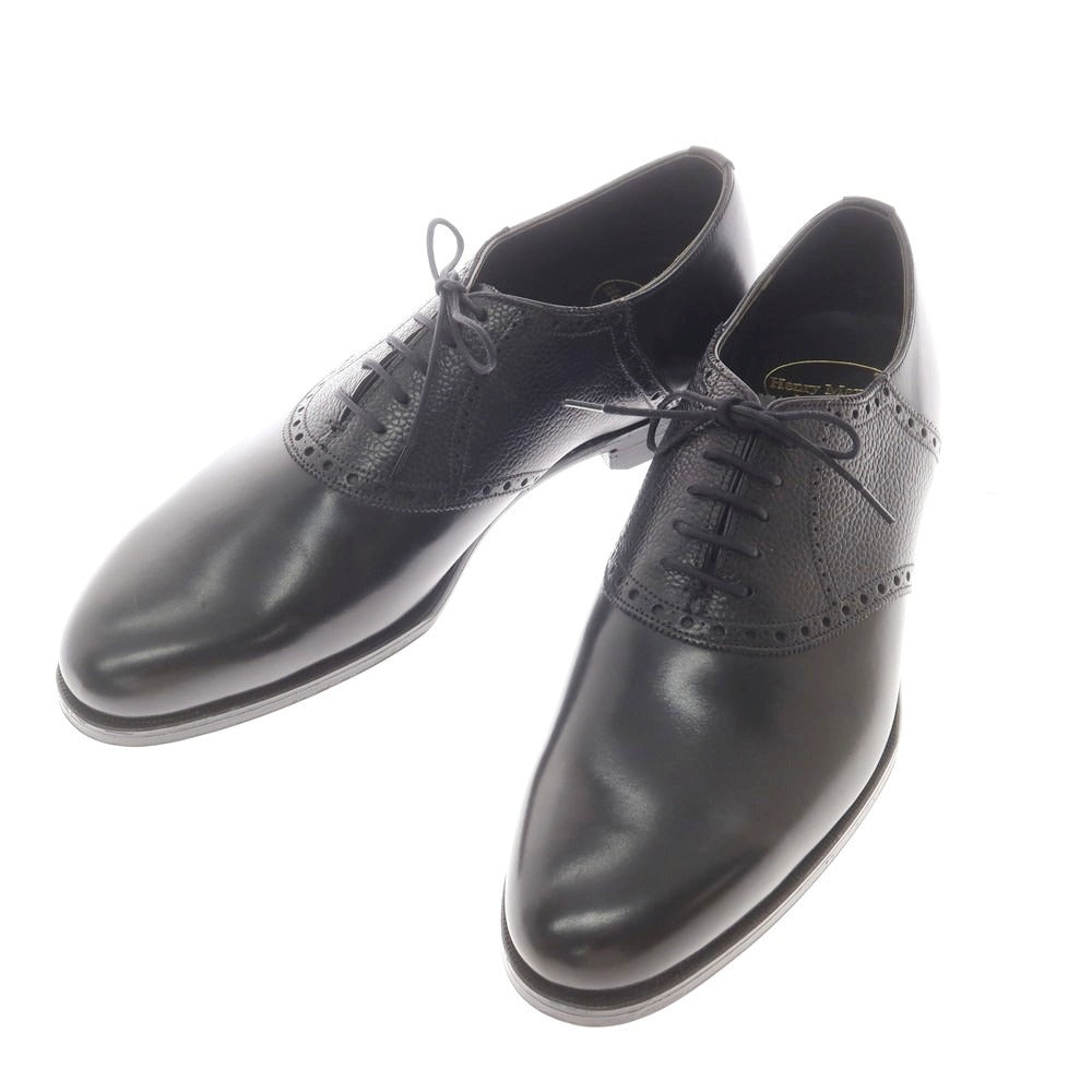 [Used] [Unused] HENRY MAXWELL Combi Saddle Dress Shoes Black [8E] [Condition Rank S] [Men&