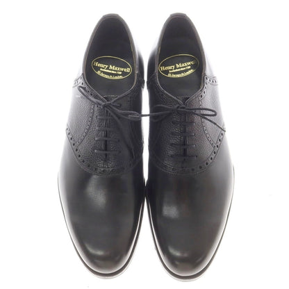 [Used] [Unused] HENRY MAXWELL Combi Saddle Dress Shoes Black [8E] [Condition Rank S] [Men&
