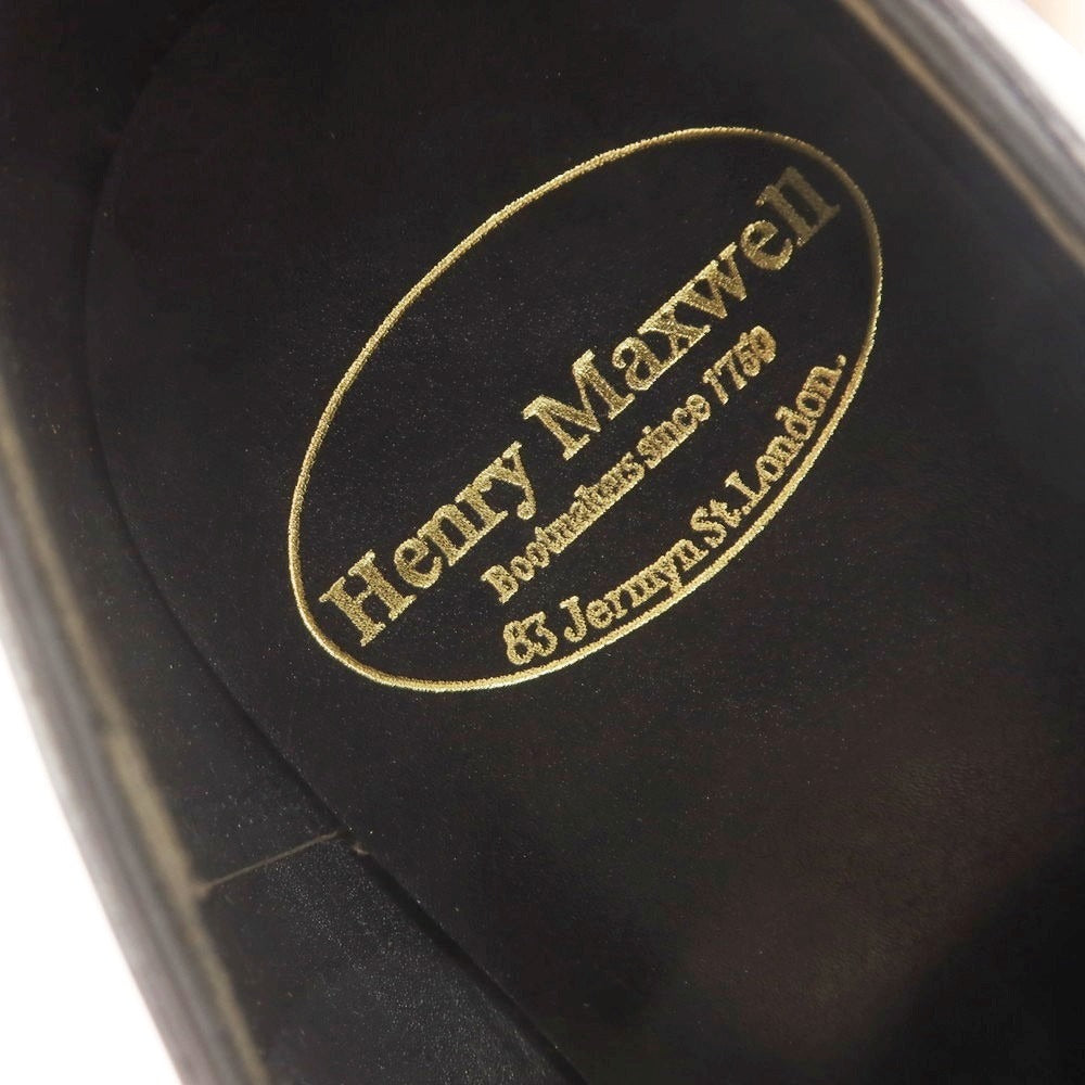 [Used] [Unused] HENRY MAXWELL Combi Saddle Dress Shoes Black [8E] [Condition Rank S] [Men&