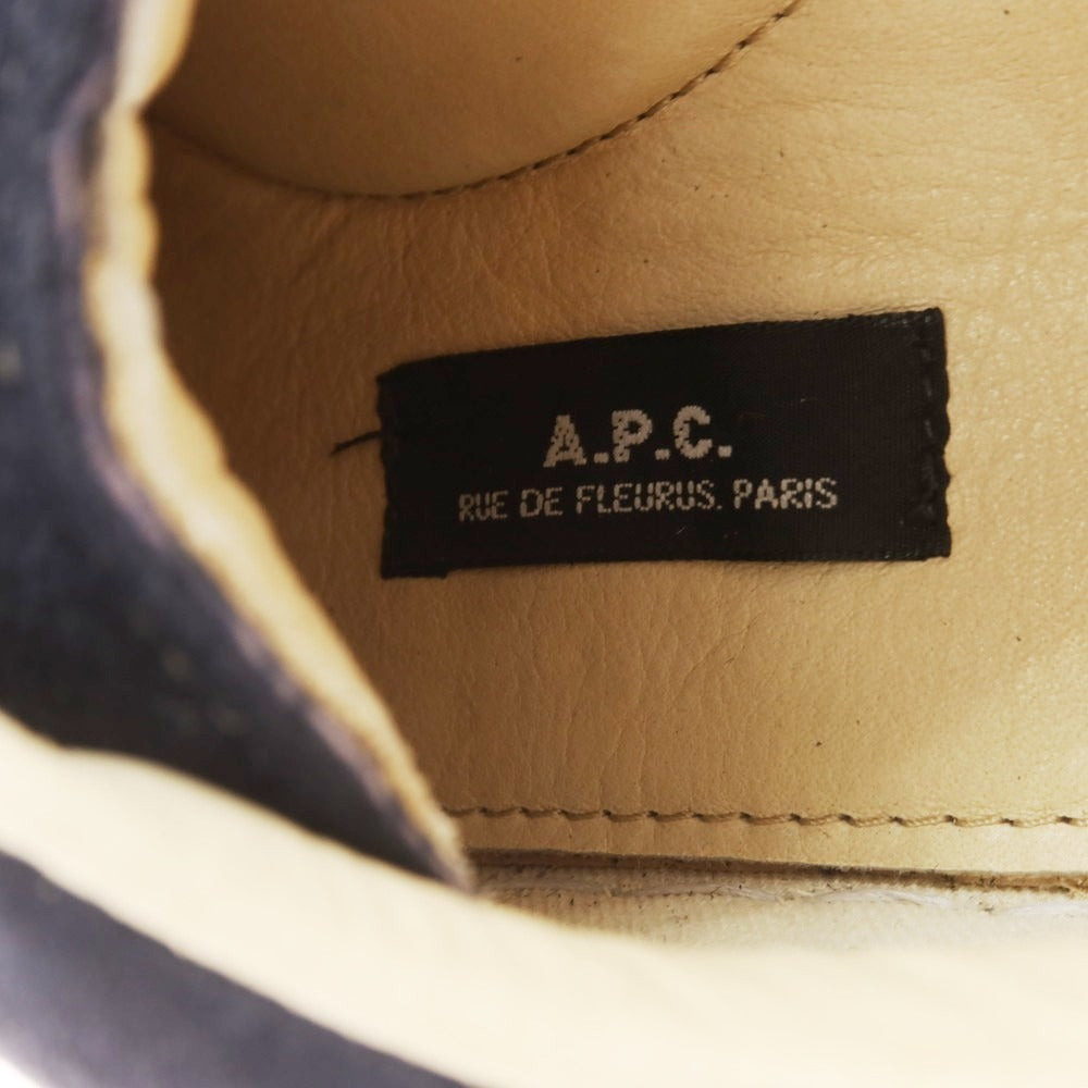 [Used] A.P.C. APC x Roots Suede Sneakers Navy [42] [Condition Rank A] [Men&