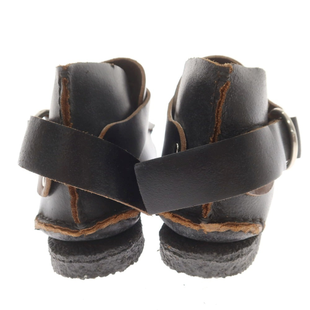 [Used] [Unused] YUKETEN Waxed Leather Ring Boots Black [M8 1/2E] [Condition Rank S] [Men&