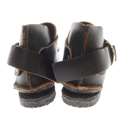 [Used] [Unused] YUKETEN Waxed Leather Ring Boots Black [M8 1/2E] [Condition Rank S] [Men&