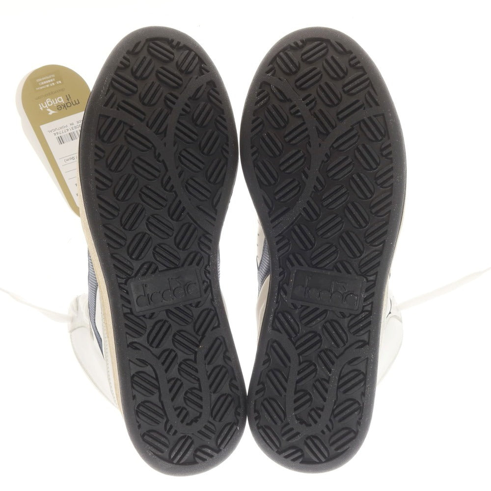 [Used] [Unused] Diadora MI BASKET USED Sneakers White x Navy [27] [Condition Rank S] [Men&