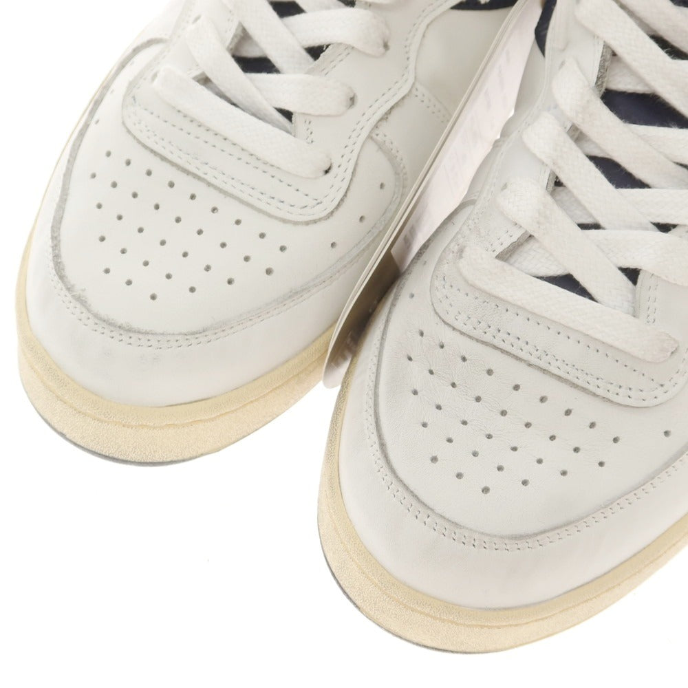 [Used] [Unused] Diadora MI BASKET USED Sneakers White x Navy [27] [Condition Rank S] [Men&