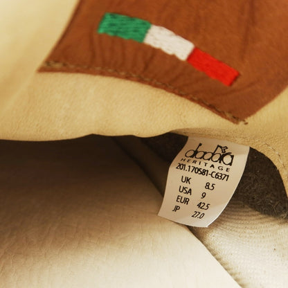 【中古】【未使用】ディアドラ Diadora B.ELITE スニーカー ダークオリーブ×トープ【 27 】【 状態ランクS 】【 メンズ 】