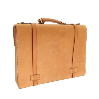 [Used] LA CAGE Bridle Leather Briefcase Light Brown [Condition Rank B] [Men&