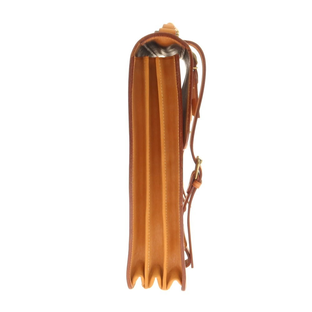 [Used] LA CAGE Bridle Leather Briefcase Light Brown [Condition Rank B] [Men&