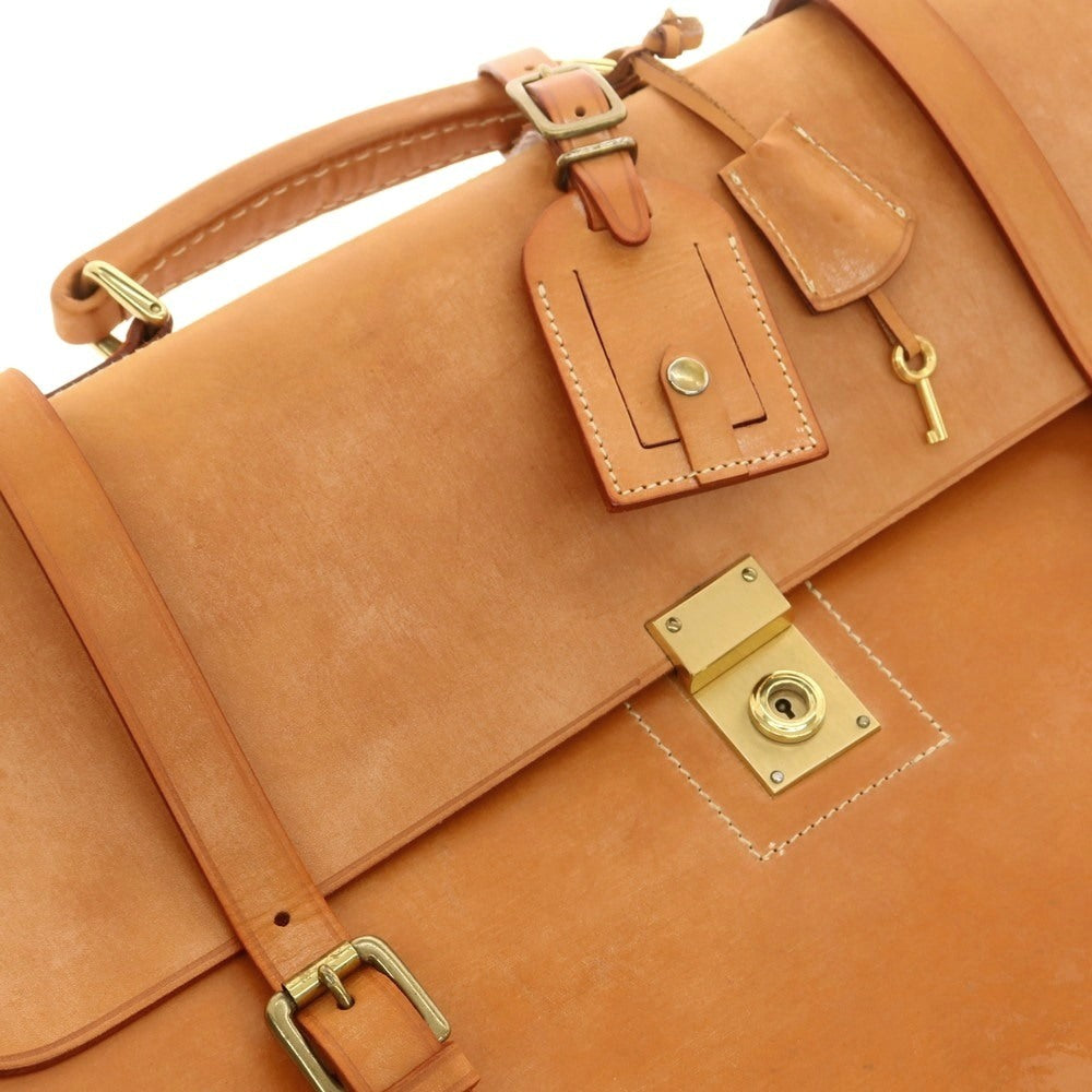 [Used] LA CAGE Bridle Leather Briefcase Light Brown [Condition Rank B] [Men&