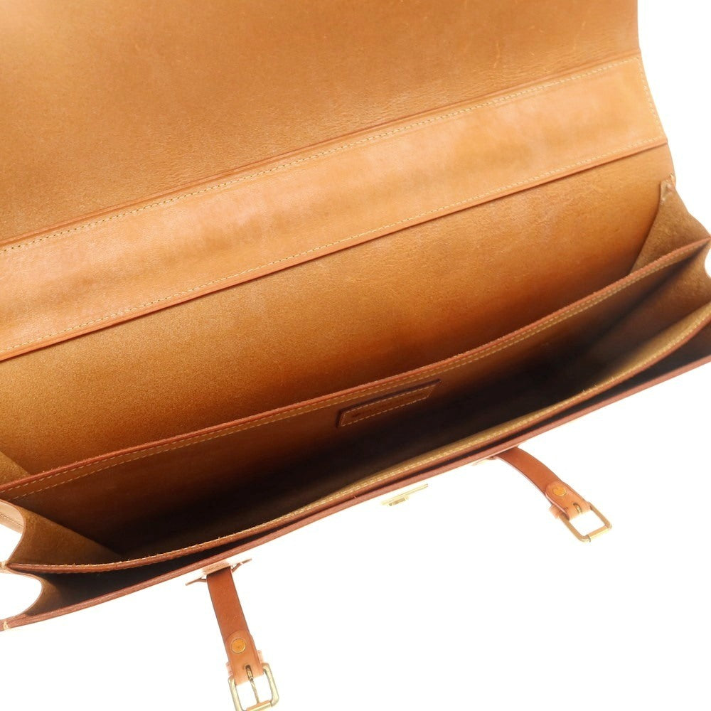 [Used] LA CAGE Bridle Leather Briefcase Light Brown [Condition Rank B] [Men&