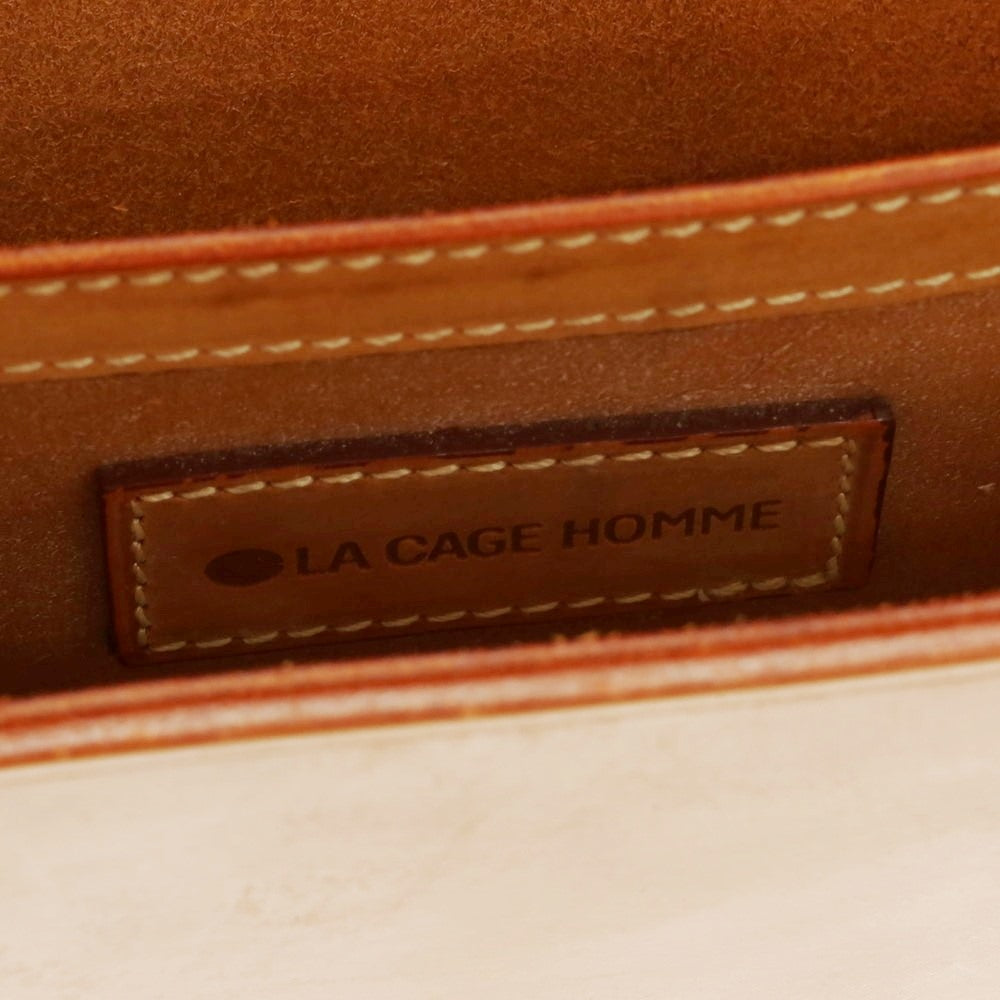 [Used] LA CAGE Bridle Leather Briefcase Light Brown [Condition Rank B] [Men&