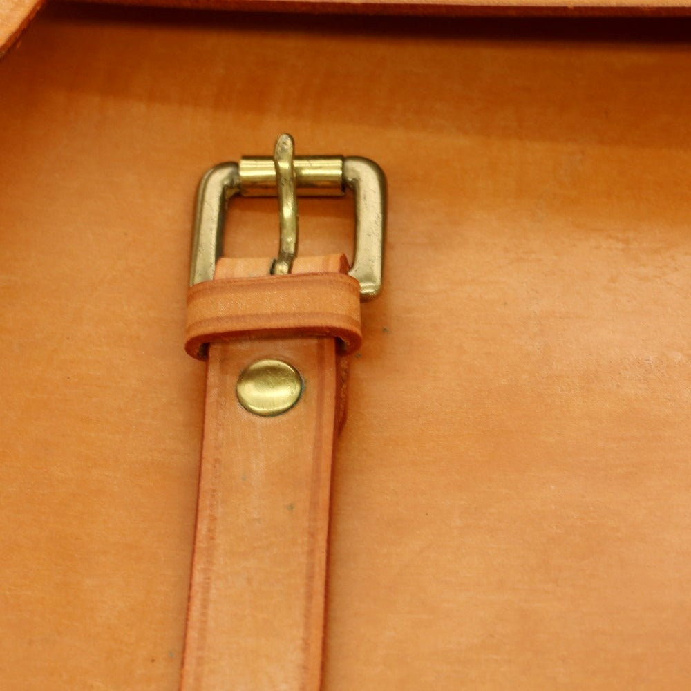 [Used] LA CAGE Bridle Leather Briefcase Light Brown [Condition Rank B] [Men&