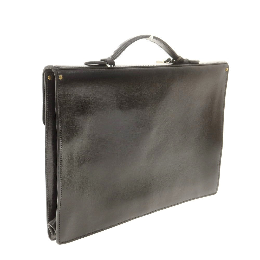 [Used] Felisi 1705/01 Embossed Leather Flap Briefcase Black [Condition Rank A] [Men&