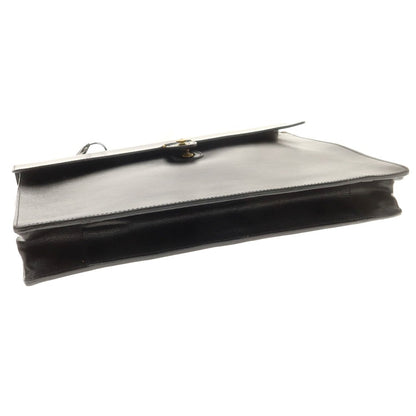 [Used] Felisi 1705/01 Embossed Leather Flap Briefcase Black [Condition Rank A] [Men&