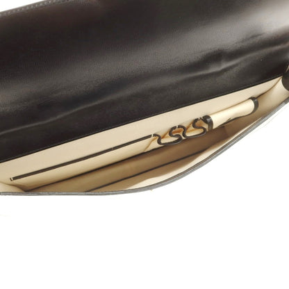 [Used] Felisi 1705/01 Embossed Leather Flap Briefcase Black [Condition Rank A] [Men&