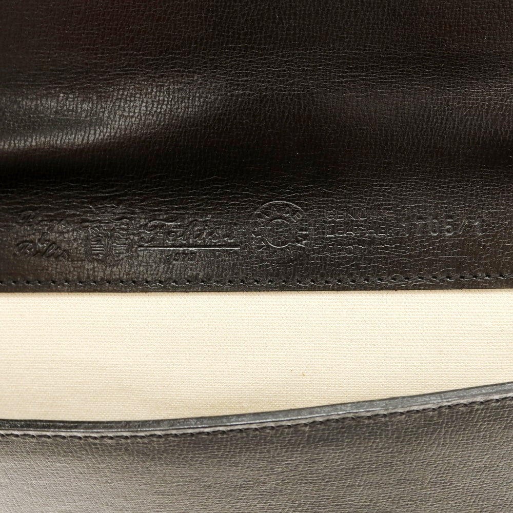 [Used] Felisi 1705/01 Embossed Leather Flap Briefcase Black [Condition Rank A] [Men&