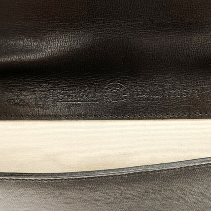 [Used] Felisi 1705/01 Embossed Leather Flap Briefcase Black [Condition Rank A] [Men&