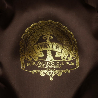 【中古】ボルサリーノ Borsalino ビーバー 中折れハット ブラック【 60 】【 状態ランクB 】【 メンズ 】