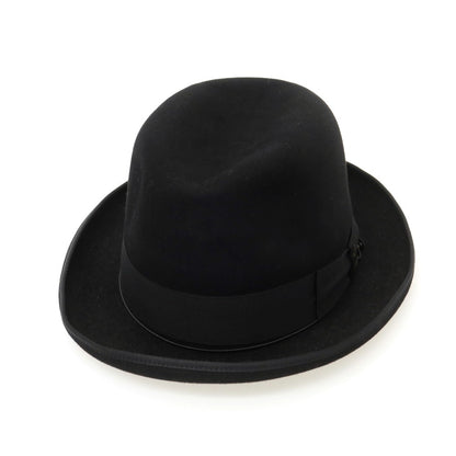 【中古】ボルサリーノ Borsalino RAIN PROOF LINE ラビット 中折れハット ブラック【 60 】【 状態ランクB 】【 メンズ 】