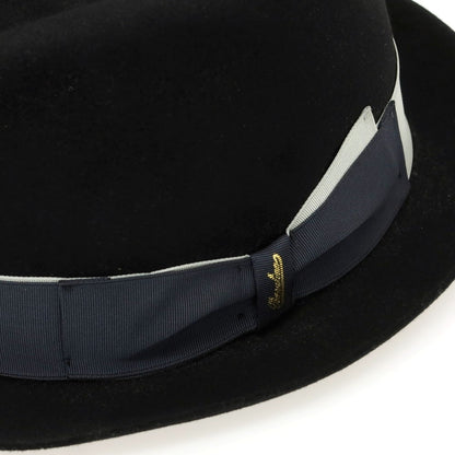 【中古】ボルサリーノ Borsalino ラビット 中折れハット ブラック【 60 】【 状態ランクA 】【 メンズ 】