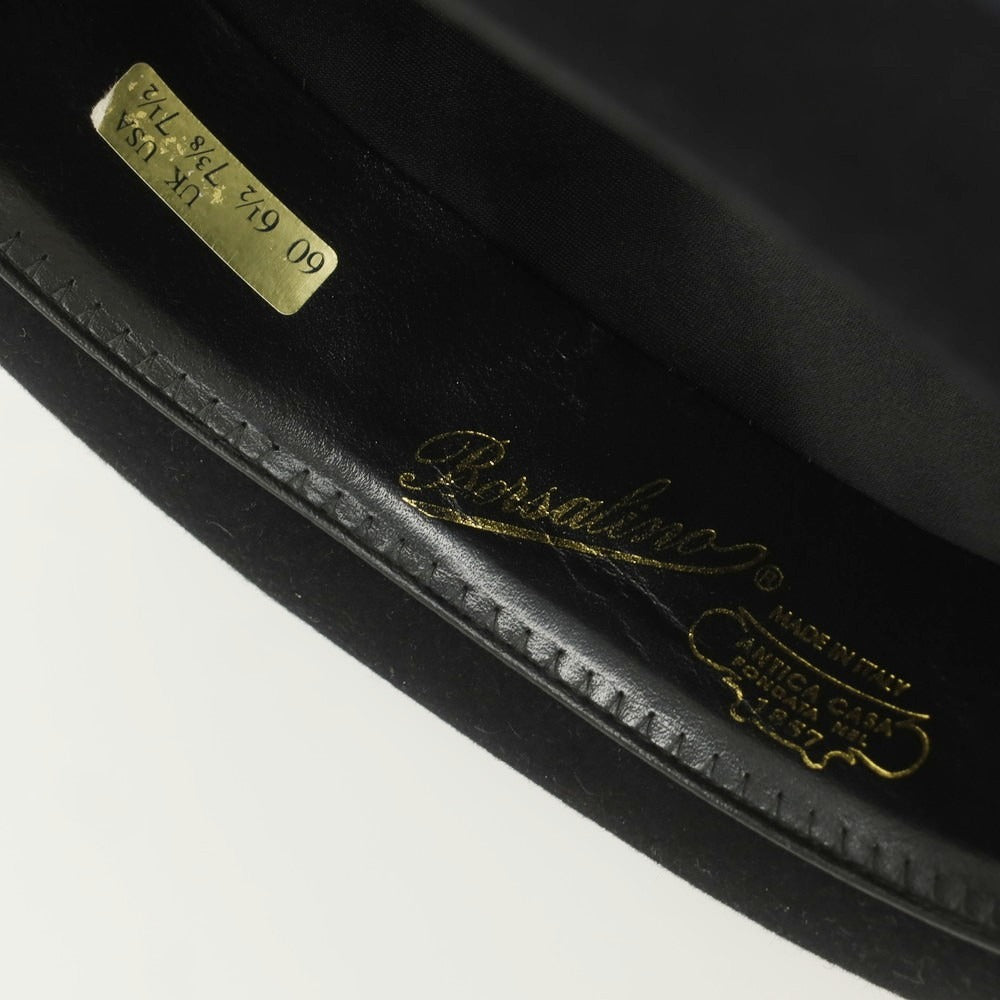 【中古】ボルサリーノ Borsalino ラビット 中折れハット ブラック【 60 】【 状態ランクA 】【 メンズ 】