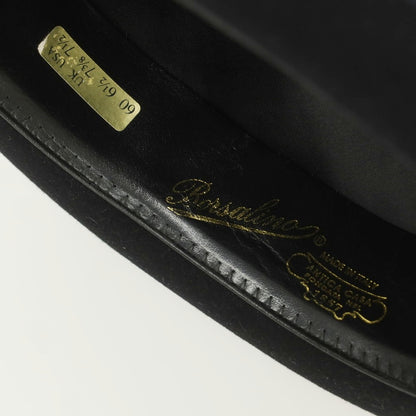 【中古】ボルサリーノ Borsalino ラビット 中折れハット ブラック【 60 】【 状態ランクA 】【 メンズ 】