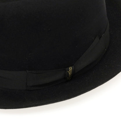 【中古】ボルサリーノ Borsalino ラビット 中折れハット ブラック【 59 】【 状態ランクB 】【 メンズ 】