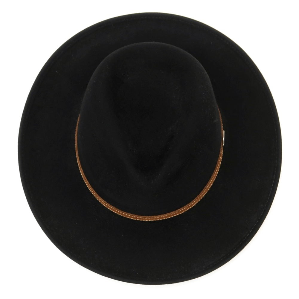 【中古】ボルサリーノ Borsalino ラビット 中折れハット ブラック【 60位 】【 状態ランクA 】【 メンズ 】