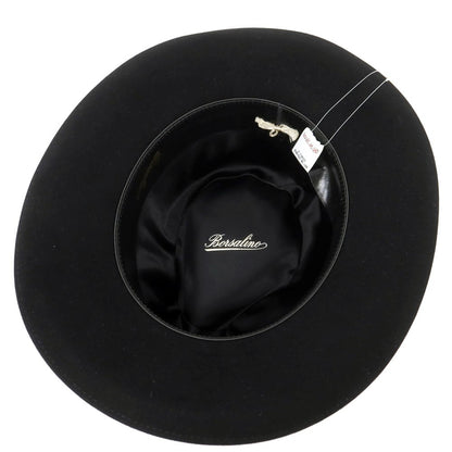 【中古】ボルサリーノ Borsalino ラビット 中折れハット ブラック【 60位 】【 状態ランクA 】【 メンズ 】