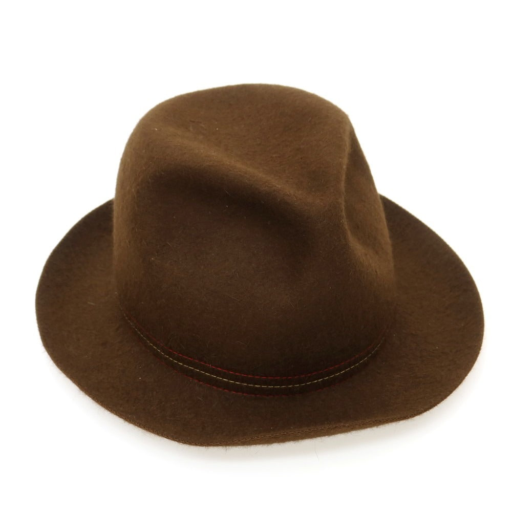 【中古】ボルサリーノ Borsalino ラビット TRAVELLER ソフトボーラーハット ブラウン【 60位 】【 状態ランクB 】【 メンズ 】
