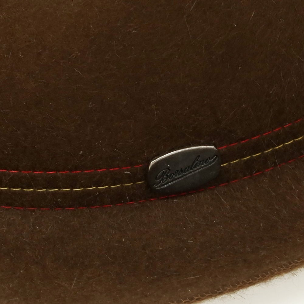 【中古】ボルサリーノ Borsalino ラビット TRAVELLER ソフトボーラーハット ブラウン【 60位 】【 状態ランクB 】【 メンズ 】