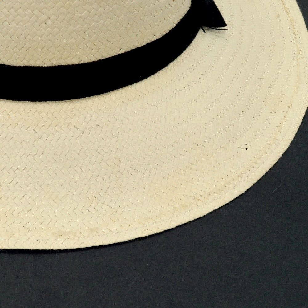 【中古】ボルサリーノ Borsalino ペーパー ストローハット ナチュラル【 L 】【 状態ランクD 】【 メンズ 】 [CPD]