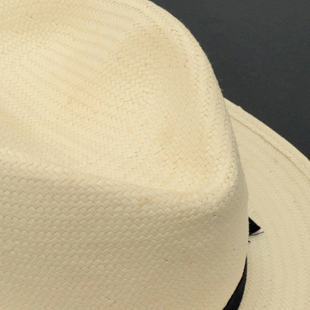 【中古】ボルサリーノ Borsalino ペーパー ストローハット ナチュラル【 L 】【 状態ランクD 】【 メンズ 】 [CPD]