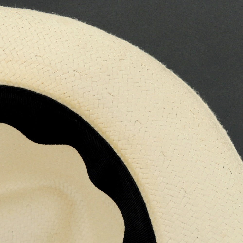 【中古】ボルサリーノ Borsalino ペーパー ストローハット ナチュラル【 L 】【 状態ランクD 】【 メンズ 】 [CPD]