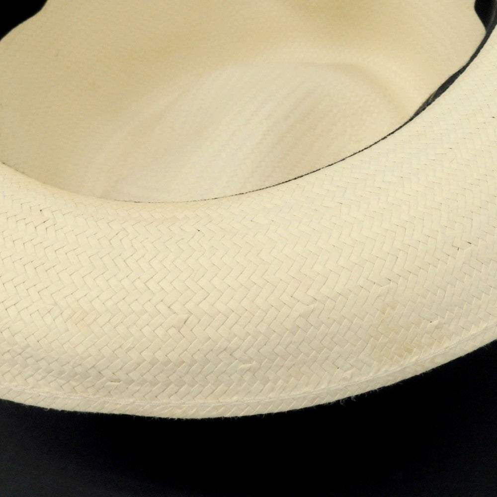 【中古】ボルサリーノ Borsalino ペーパー ストローハット ナチュラル【 L 】【 状態ランクD 】【 メンズ 】 [CPD]