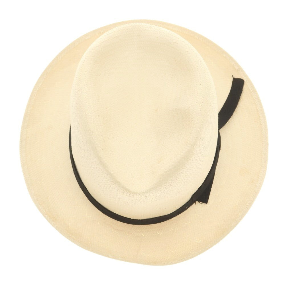 【中古】ボルサリーノ Borsalino ペーパー ストローハット ナチュラル【 L 】【 状態ランクD 】【 メンズ 】 [CPD]