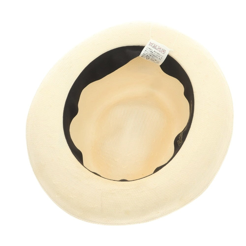 【中古】ボルサリーノ Borsalino ペーパー ストローハット ナチュラル【 L 】【 状態ランクD 】【 メンズ 】 [CPD]