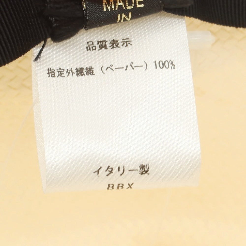 【中古】ボルサリーノ Borsalino ペーパー ストローハット ナチュラル【 L 】【 状態ランクD 】【 メンズ 】 [CPD]