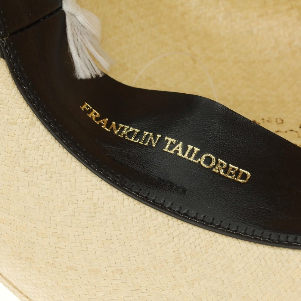 【中古】フランクリンテーラード FRANKLIN TAILORED エクアドル製 パナマハット ナチュラルxブラック【 59 】【 状態ランクB 】【 メンズ 】