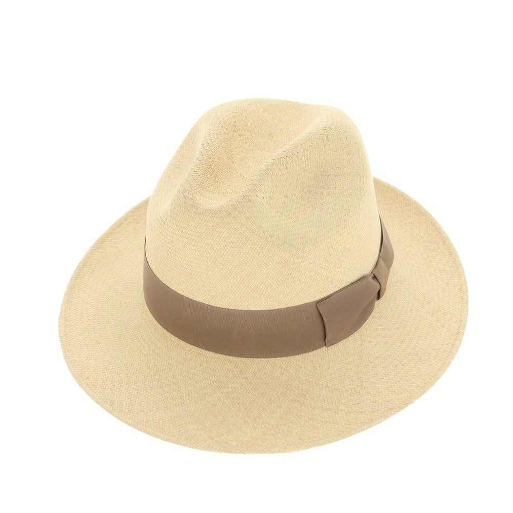 [Used] Franklin Tailored Panama Hat Made in Ecuador Natural x Light Brown [61] [Condition Rank B] [Men&