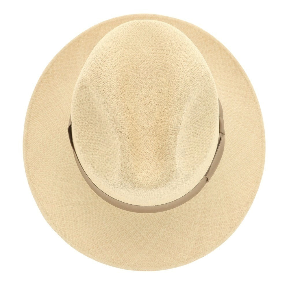 [Used] Franklin Tailored Panama Hat Made in Ecuador Natural x Light Brown [61] [Condition Rank B] [Men&
