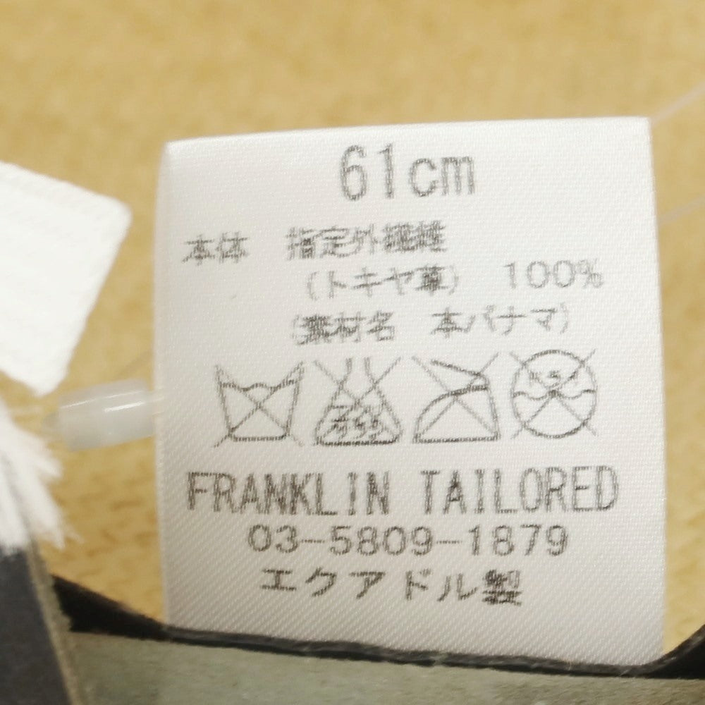 [Used] Franklin Tailored Panama Hat Made in Ecuador Natural x Light Brown [61] [Condition Rank B] [Men&