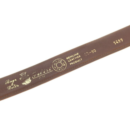 【中古】フェリージ Felisi レザー ベルト ブラウン【 90 】【 状態ランクC 】【 メンズ 】