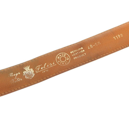 【中古】フェリージ Felisi レザー ベルト ブラウン【 90 】【 状態ランクD 】【 メンズ 】