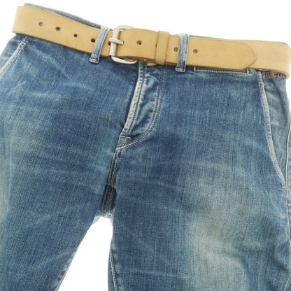 【中古】フェリージ Felisi ヌバックレザー ベルト ベージュ【 90 】【 状態ランクD 】【 メンズ 】