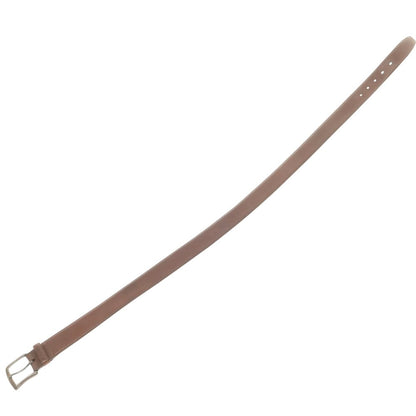 【中古】テス TES カーフ シルバーバックル ベルト ダークブラウン【 90 】【 状態ランクB 】【 メンズ 】
